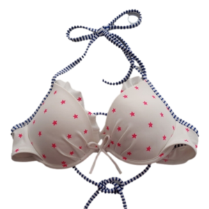 Victoria's Secret Pink/Blue/Wht Bikini Top Sz 32B